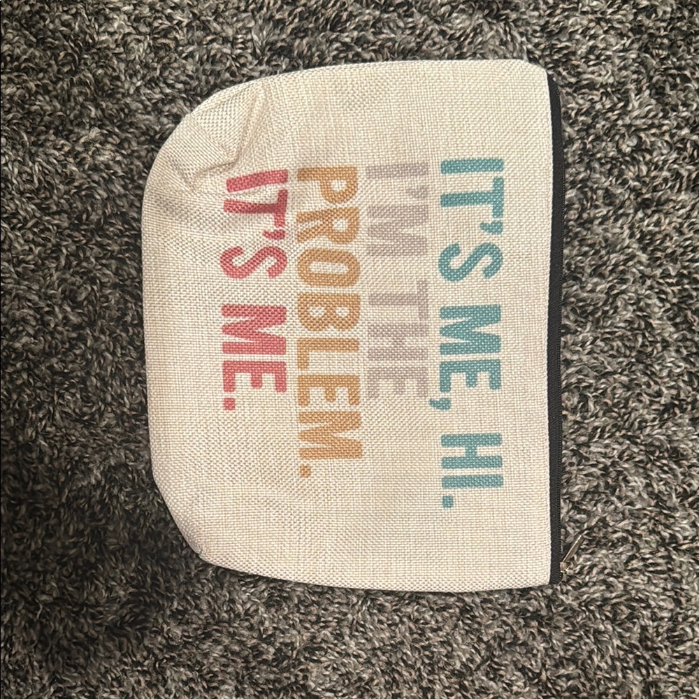 Colorful Taylor Swift Themed Canvas Zipper Pouch. NEW